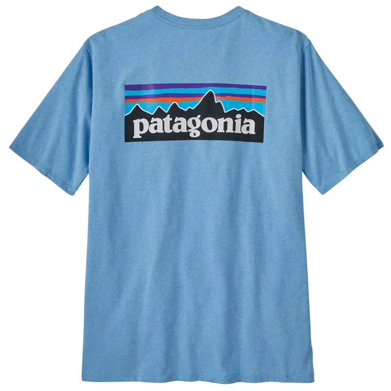 Patagonia P-6 Logo Responsibili-Tee Men's - Lago Blue T-Shirt