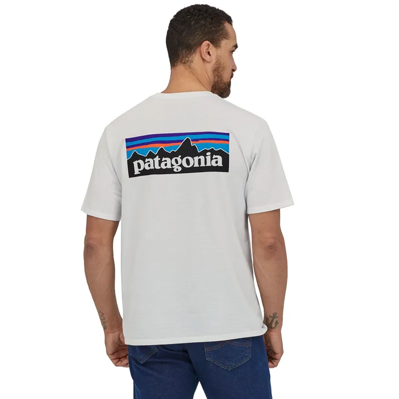 2024 Patagonia P-6 Logo Responsibili-Tee Men's - White T-Shirt-1
