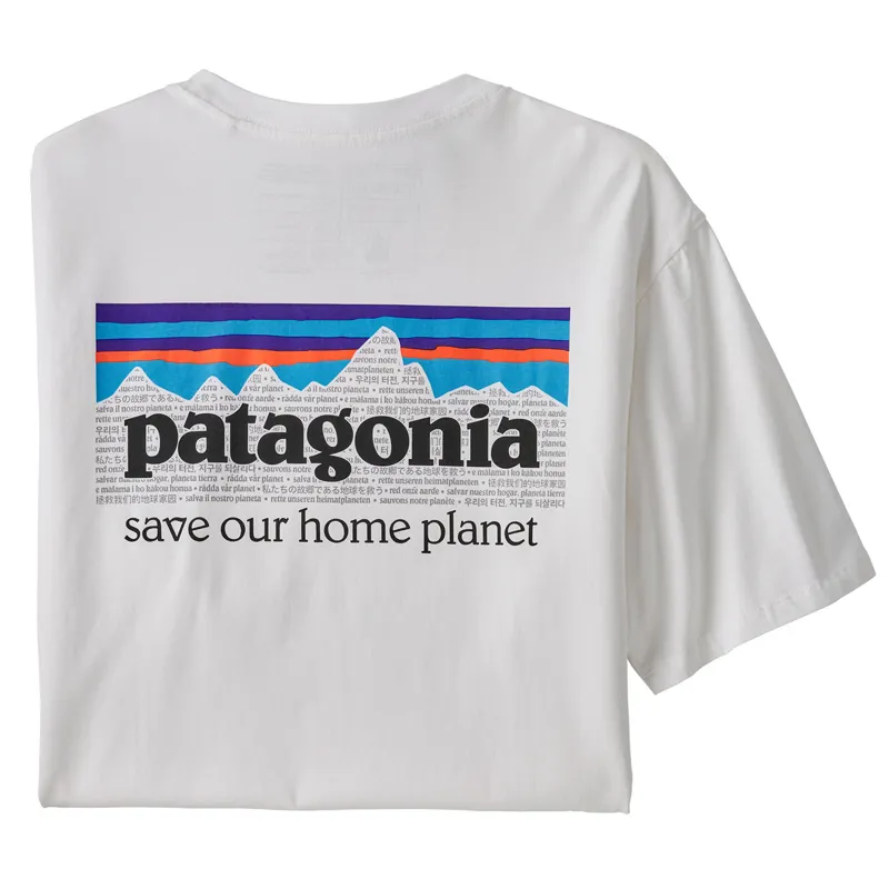  Patagonia P-6 Mission Organic T-Shirt Men's - White