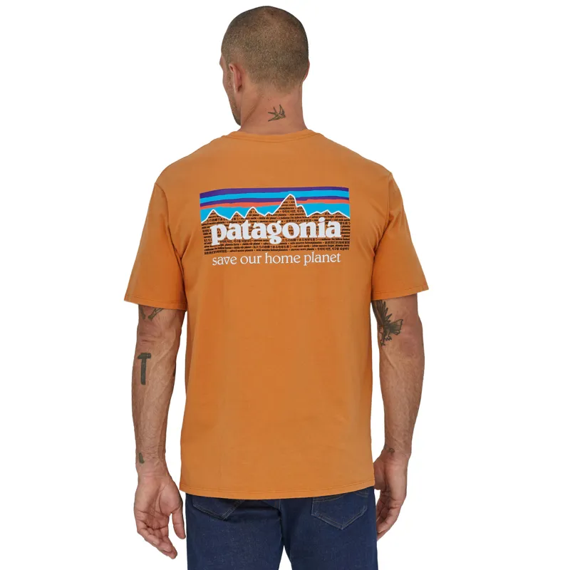 Patagonia P-6 Mission Organic T-Shirt Men's - Cloudberry Orange-2