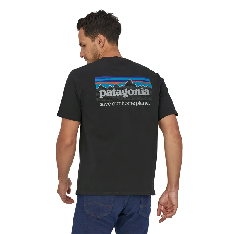 Patagonia P-6 Mission Organic T-Shirt Men's - Ink Black-1