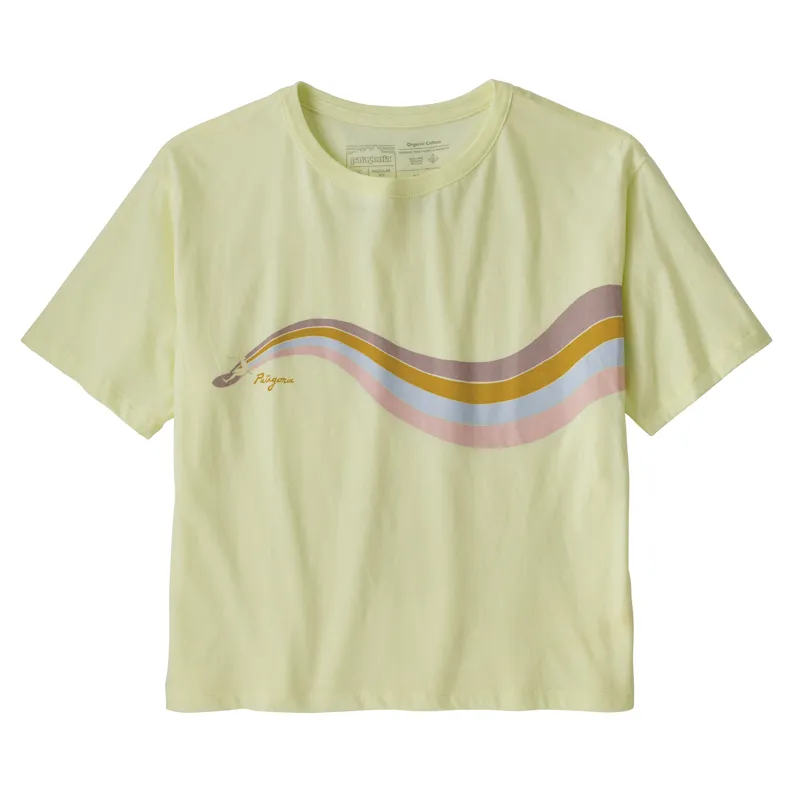 Patagonia Psychedelic Slider Organic Womens Tee Shirt - Islay Yellow