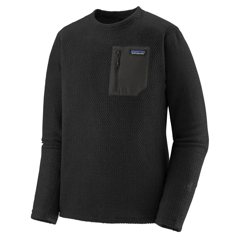 Patagonia R1 Air Crew Neck Men's Fleece Pull-On Black 