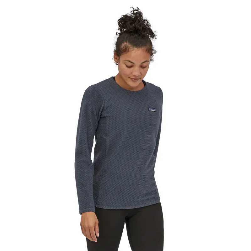 Patagonia R1 Air Crew Womens Fleece Pull-On - Smolder Blue-1