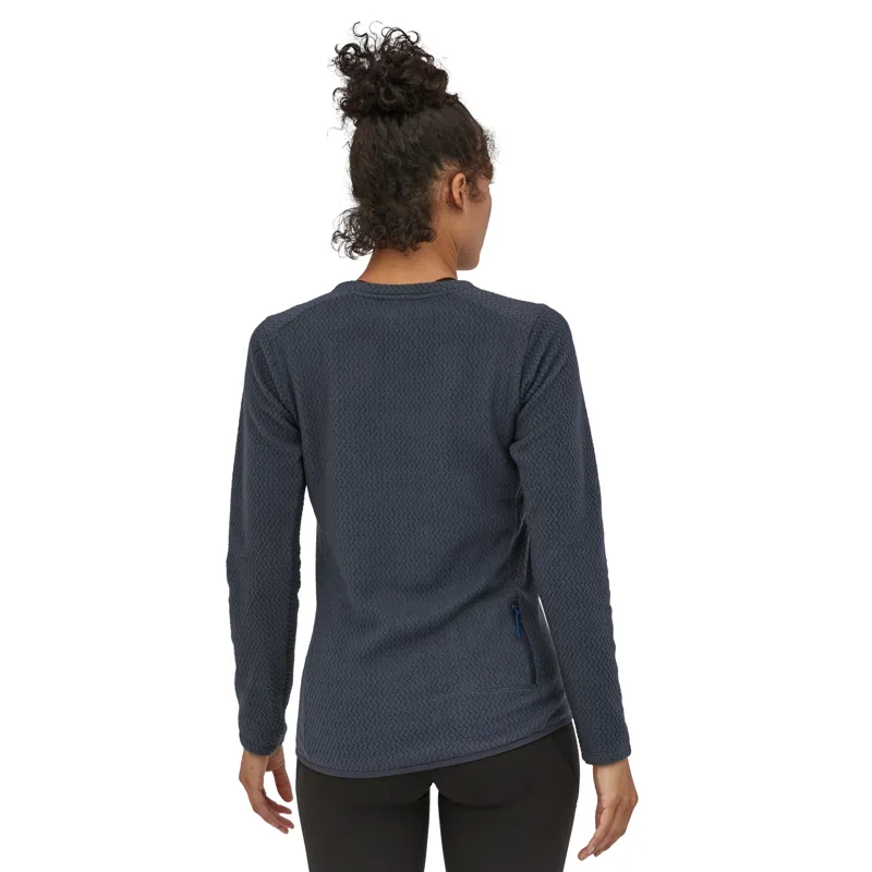 Patagonia R1 Air Crew Womens Fleece Pull-On - Smolder Blue-3