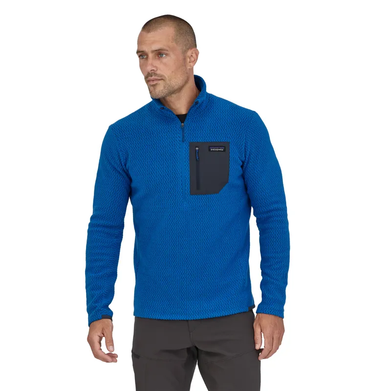 Patagonia R1 Air Zip-Neck Mens Fleece Pullover Alpine Blue-1