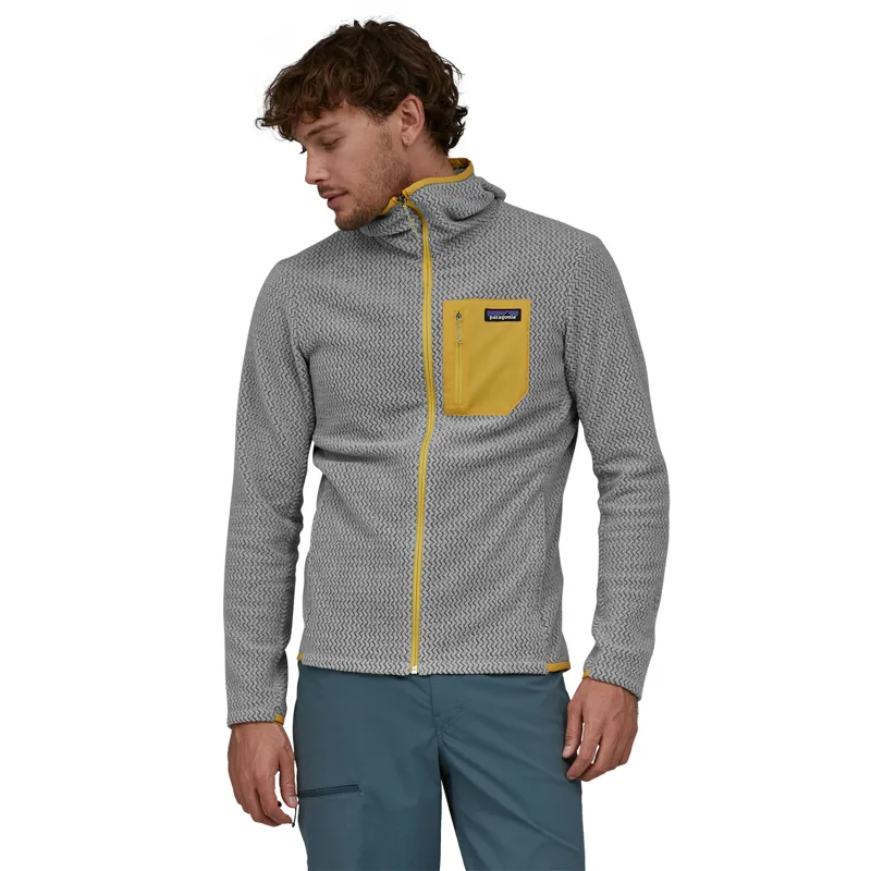 Patagonia R1 Air Full-Zip Hoody Men's Fleece Jacket Salt Grey-1