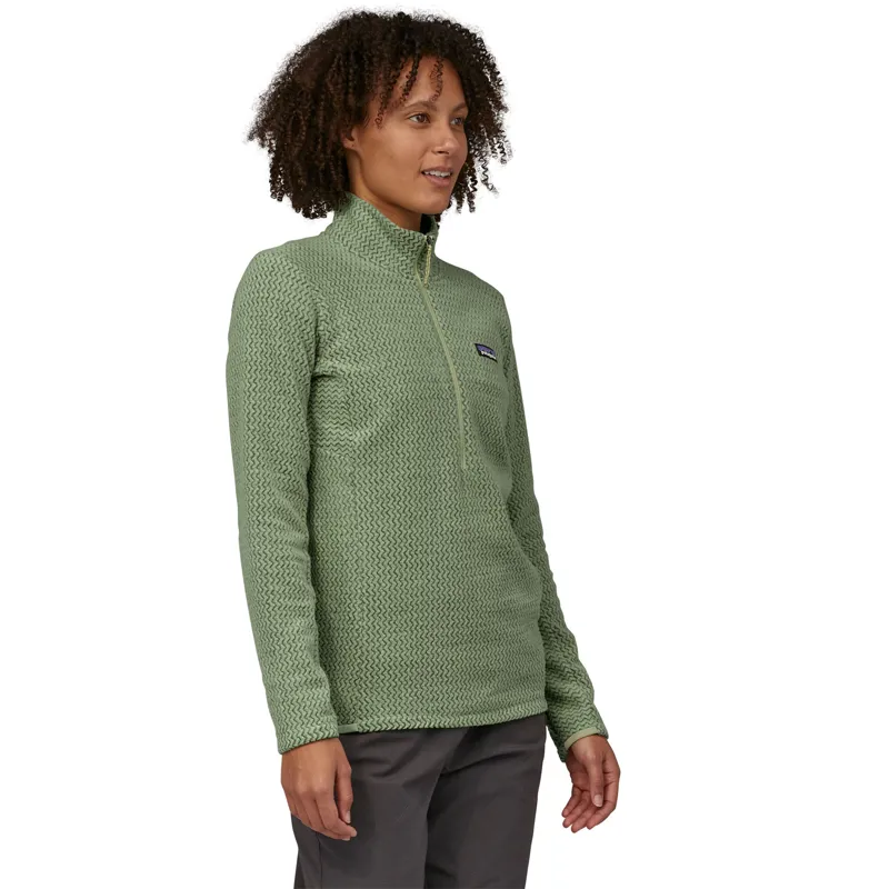 Patagonia R1 Air Zip Neck Women's - Salvia Green Fleece Pullover-1