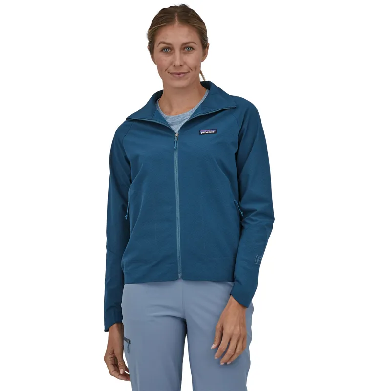 2023 Patagonia R1 CrossStrata Women's Lagom Blue Softshell Jacket -1