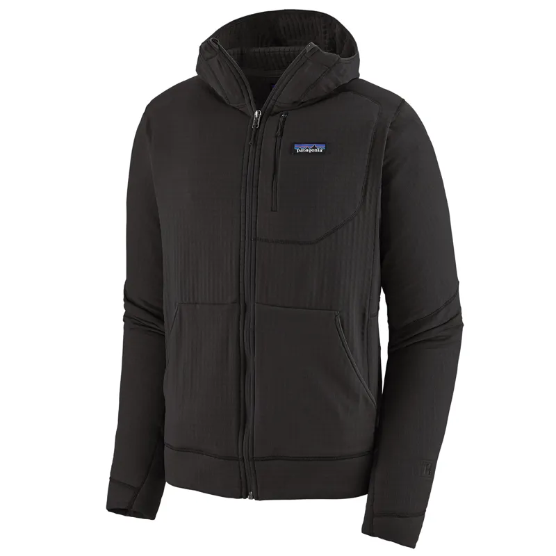 Patagonia R1 Fleece Full Zip Hoody Mens Black