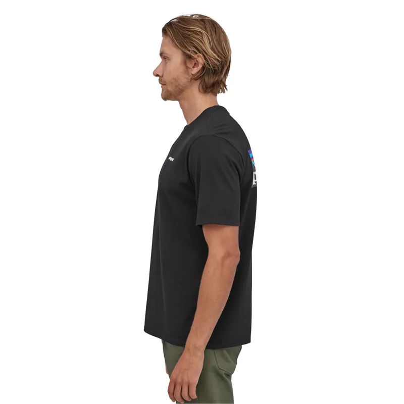 Patagonia P-6 Logo Responsibili-Tee Mens - Black T-Shirt-3