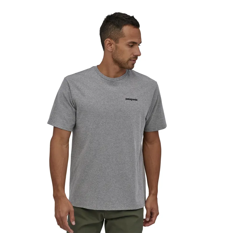 Patagonia P-6 Logo Responsibili-Tee Mens - Gravel Heather T-Shirt	-2