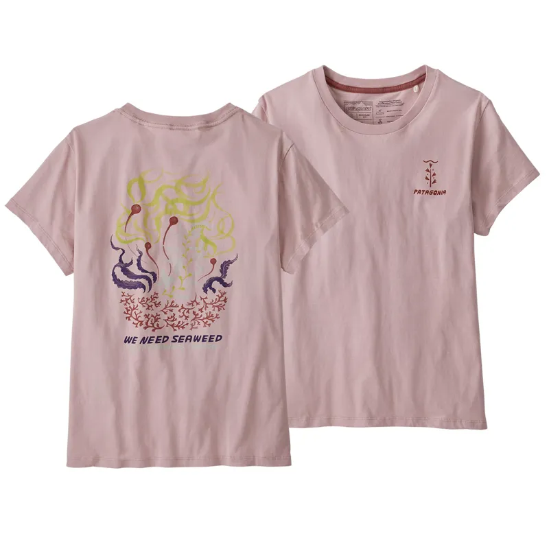 Patagonia 'We Need Seaweed' ROC T- Shirt Women's - Fuzzy Mauve