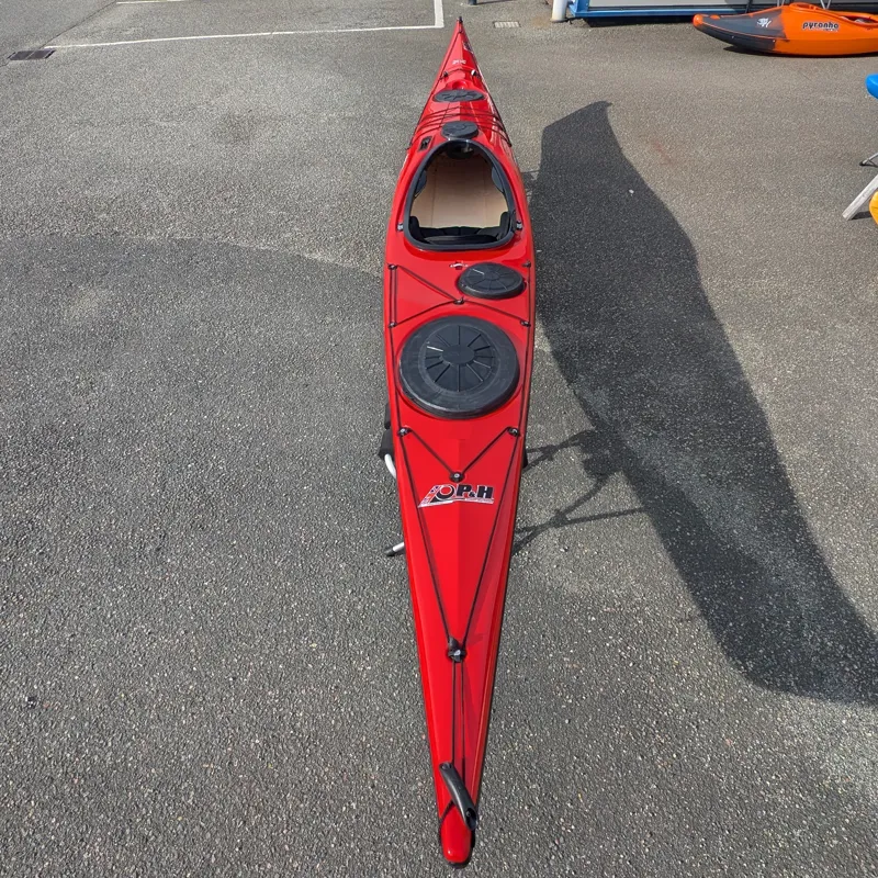 P and H Volan 160 Sea Kayak Classic Construction Red-3