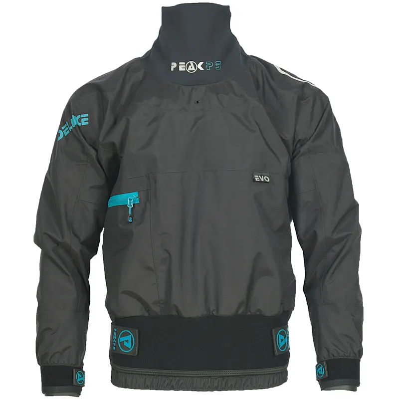 Peak PS Deluxe 4L Evo Jacket Mens - Black Whitewater Kayaking Cag