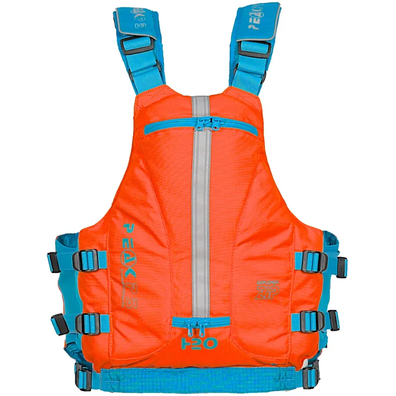 Peak PS Explorer Zip PFD Mens - Orange Sea Kayak / Touring Bouyancy Aid-1