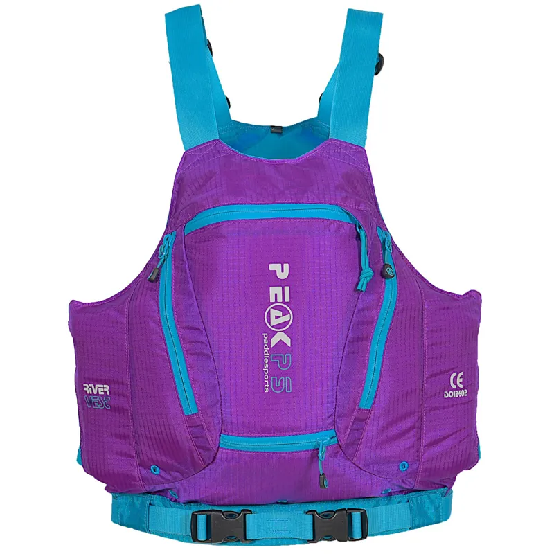 Peak PS River Vest Womens PFD - Purple for Kayaking Canoeing or SUP