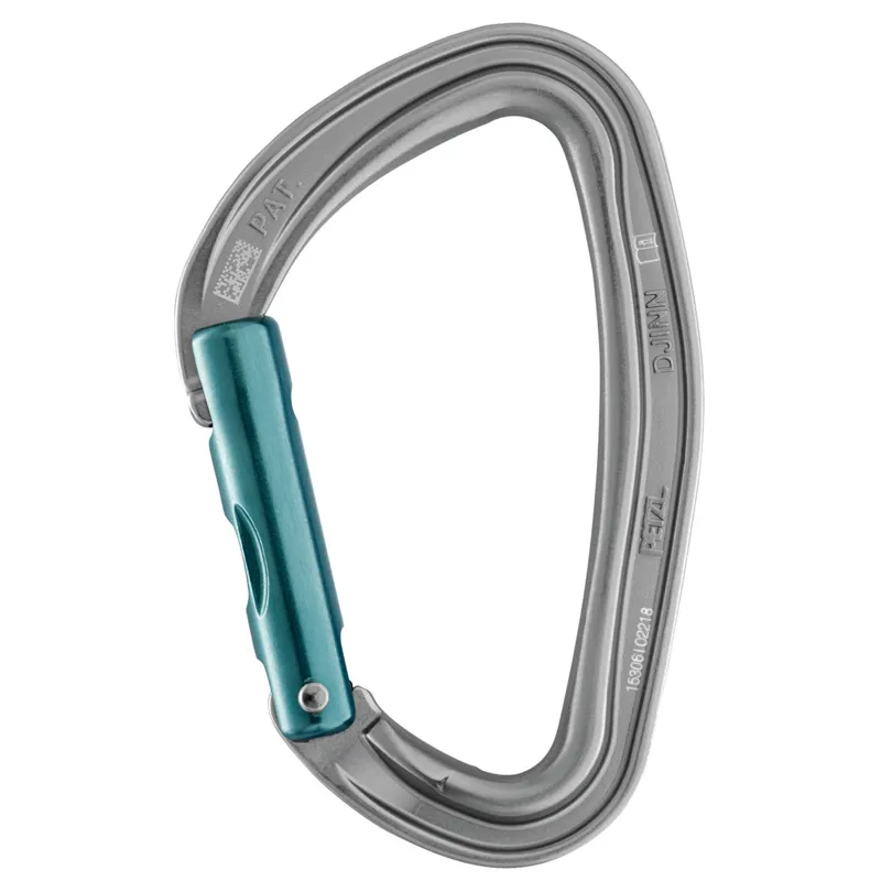 Petzl Djinn Karabiner - Straight Gate Grey