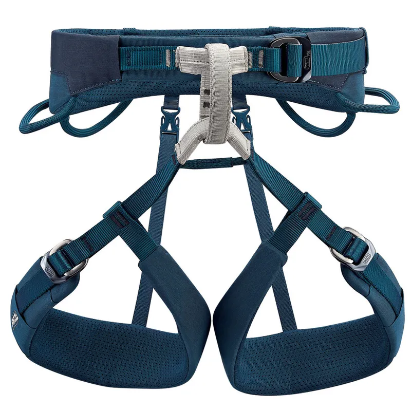 Petzl Adjama Adjustable Climbing Harness Mens Blue