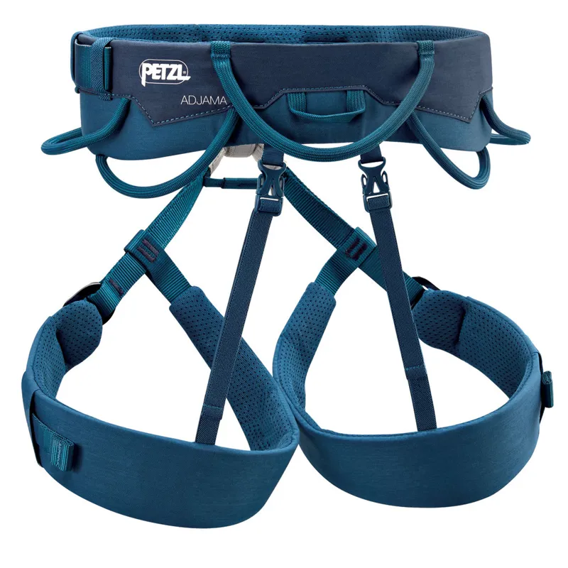 Petzl Adjama Adjustable Climbing Harness Mens Blue-1