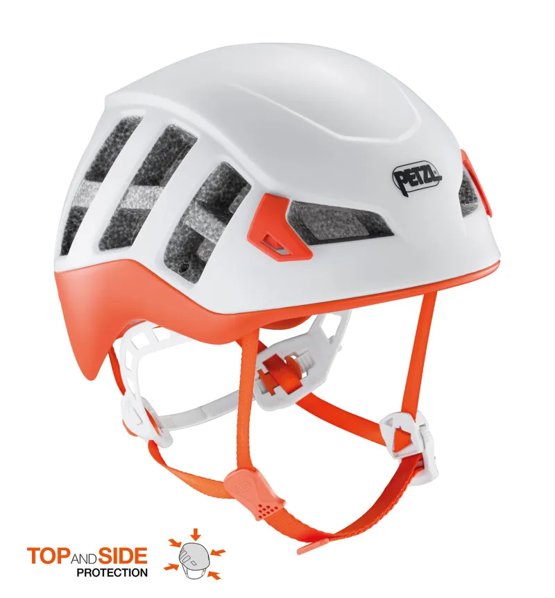 Petzl Meteor Climbing Helmet White/Red/Orange