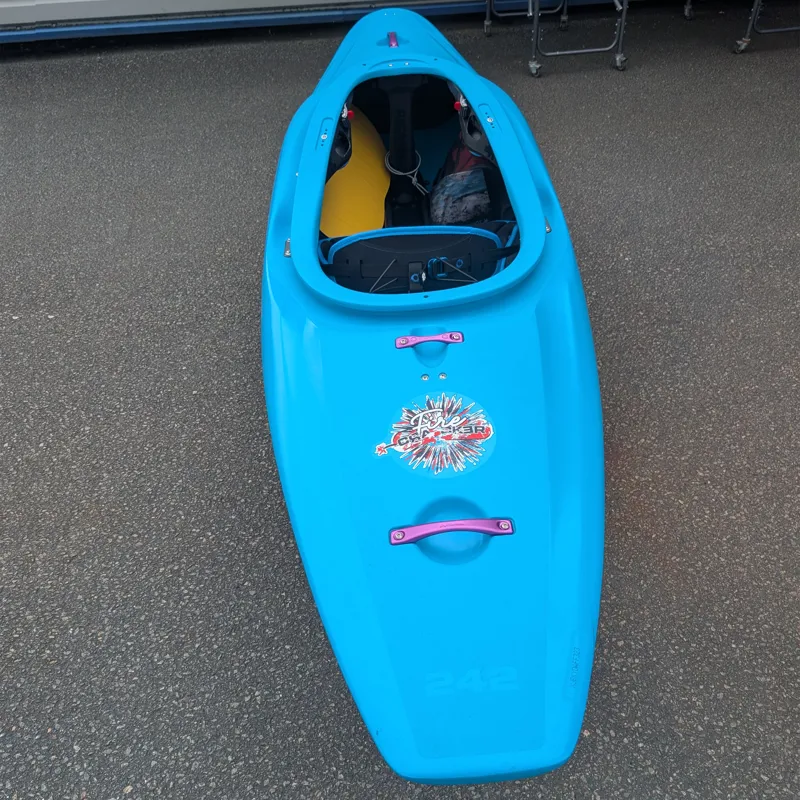 Pyranha Firecracker 242 Whitewater Kayak Blue-3