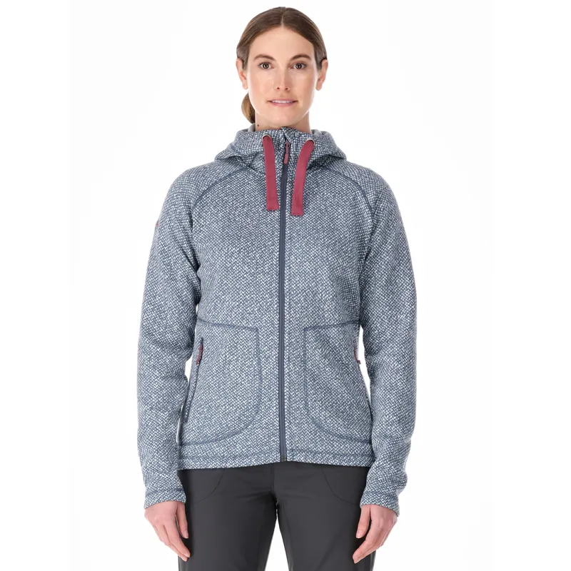 Rab Amy Hoody Womens Casual Fleece Bering Sea Grey-1
