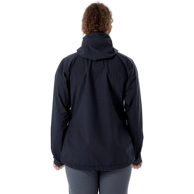 Rab Downpour Eco Jacket Women's Black Waterproof Jacket-3