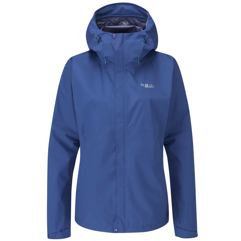 Rab Downpour Eco Women's Waterproof Jacket Nightfall Blue