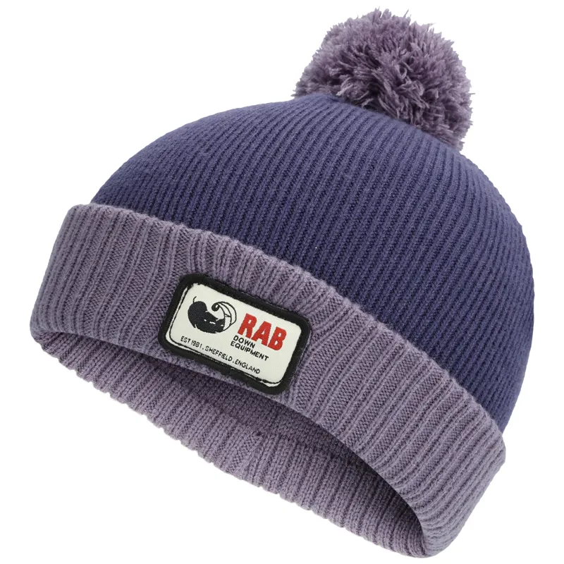 Rab Essential Bobble Hat Patriot Blue One Size Recycled Polyester Beanie