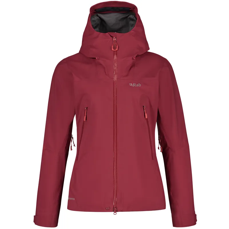 2023 Rab Kangri GTX Jacket Women's Crimson Gore-Tex Waterproof Jacket-1