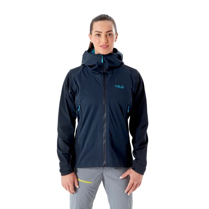 Rab Kinetic Alpine 2.0 Jacket Womens - Beluga Waterproof Jacket-1