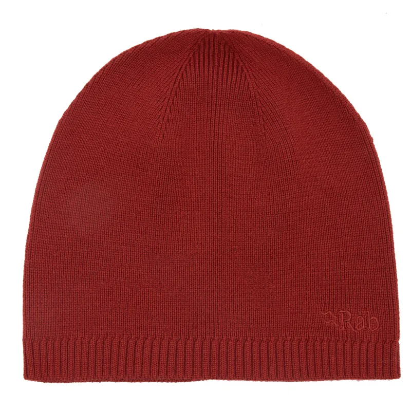 Rab Merino Knitted Beanie Unisex Red Clay-1