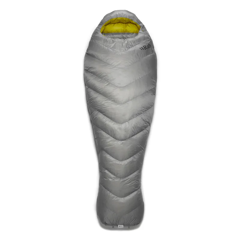 Rab Mythic 400 Sleeping Bag -6C Rated Cloud Grey Left Zip