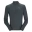 Rab Sonic LS Zip Tee Top - Beluga Men's Lightweight Long Sleeved Tee