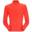 Rab Sonic LS Zip Tee Top - Firecracker Men's Lightweight Technical Top