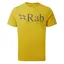 Rab Stance Logo Short Sleeve Tee - Mens Sulphur Organic Cotton T-Shirt