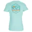 Rab Stance Mountain Peak Tee Meltwater Blue - Women's Organic Cotton T-Shirt