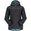 Rab Valiance Jacket Womens Black / Aquamarine  - Waterproof Down Insulated Jacket