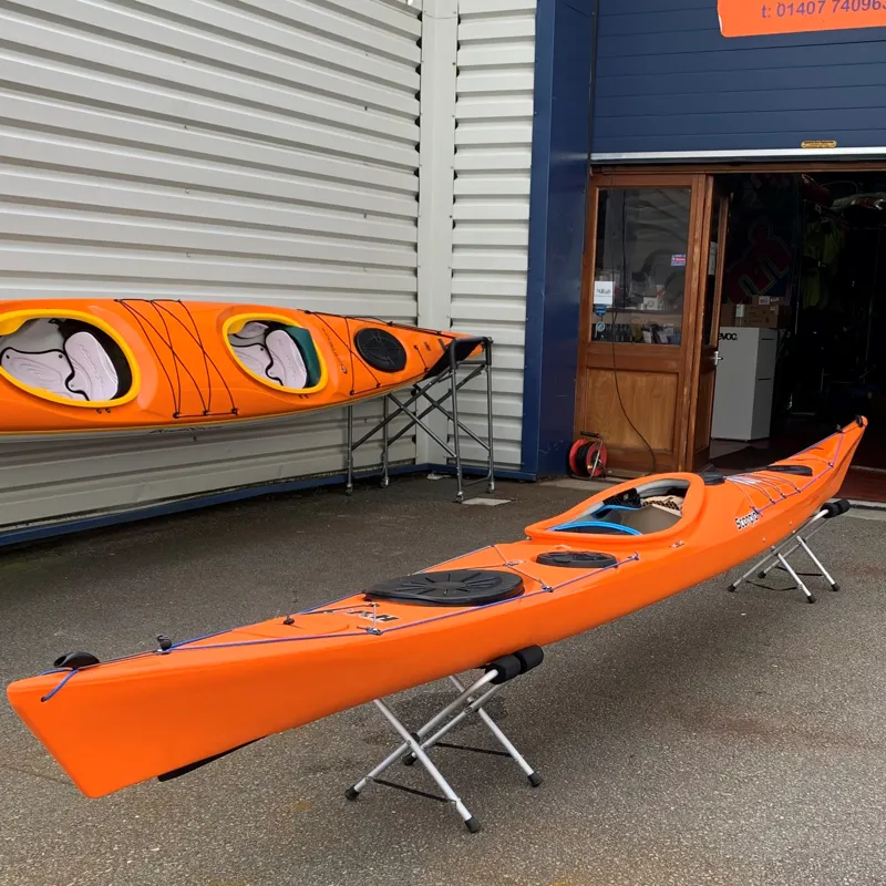 P and H Scorpio LV Sea Kayak With Skeg- Fuego Orange Sea Kayak - Second Quality-1