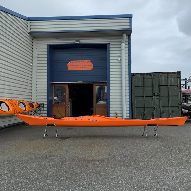 P and H Scorpio LV Sea Kayak With Skeg- Fuego Orange Sea Kayak - Second Quality-2