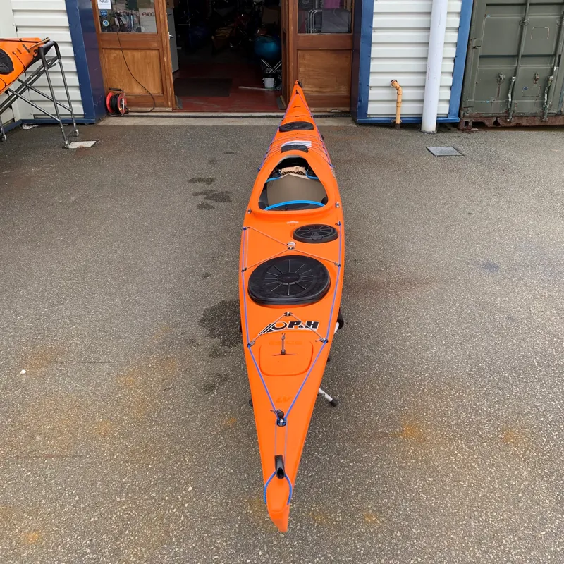 P and H Scorpio LV Sea Kayak With Skeg- Fuego Orange Sea Kayak - Second Quality-7