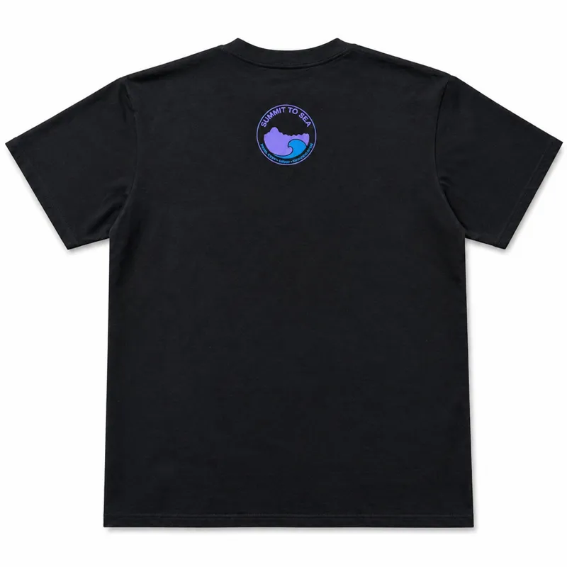 Summit to Sea Eat Sleep Paddle Repeat T-Shirt Unisex Black-1