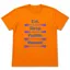 Summit to Sea Eat Sleep Paddle Repeat T-Shirt Unisex Orange