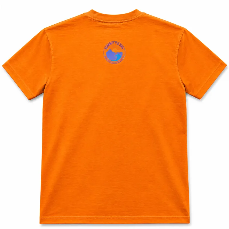 Summit to Sea Eat Sleep Paddle Repeat T-Shirt Unisex Orange-1