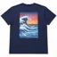 Summit to Sea South Stack Wave T-shirt Unisex Blue