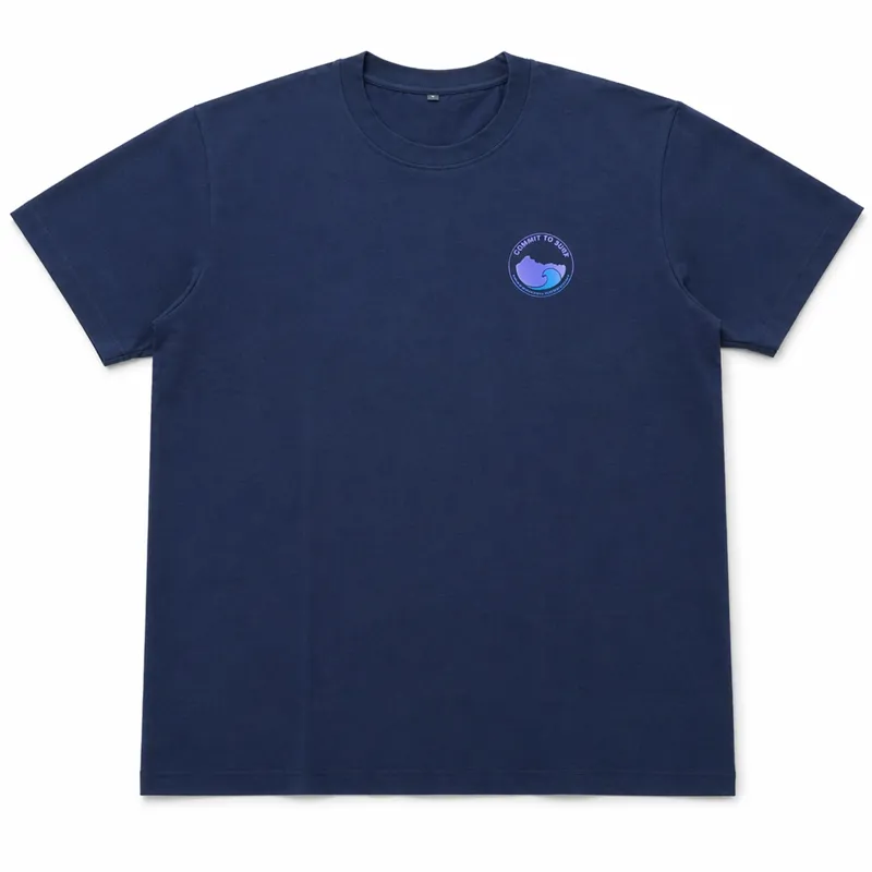 Summit to Sea South Stack Wave T-shirt Unisex Blue-1