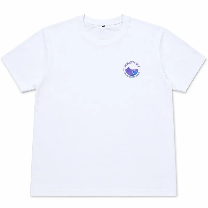 Summit to Sea South Stack Wave T-Shirt White-1