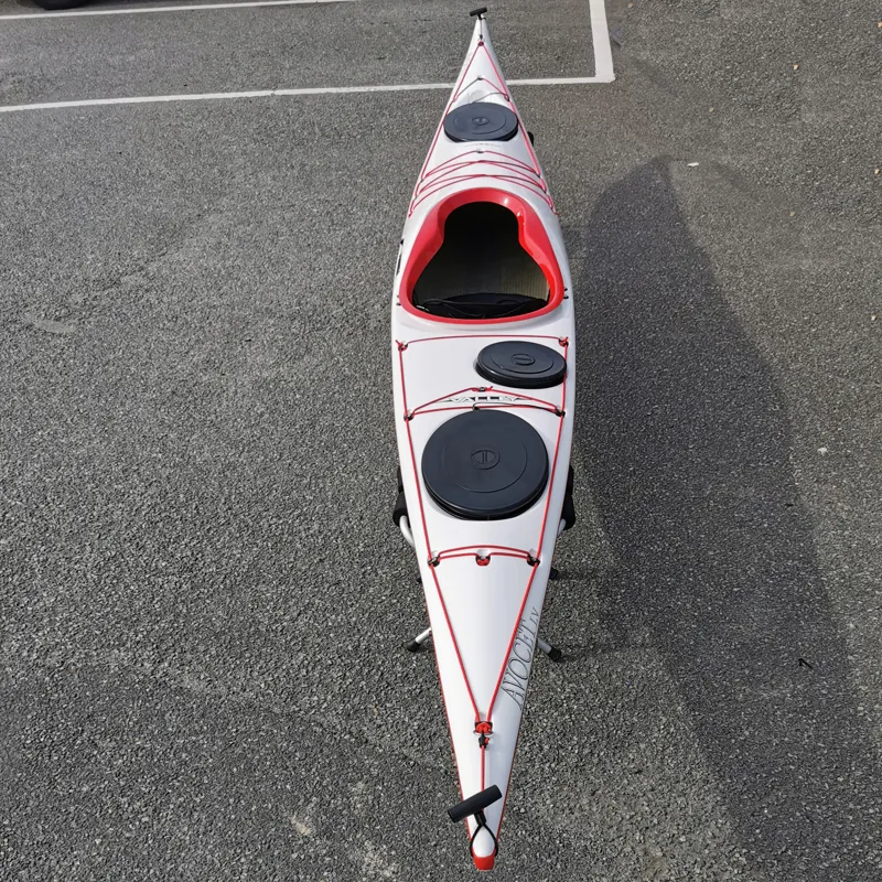 Valley Avocet LV Sea Kayak  - Carbon Kevlar Construction White / Red-2
