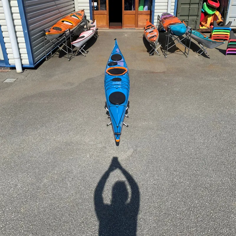 Valley Etain 17.5 Sea Kayak - Composite -  Anchusa Blue / Tangerine-1